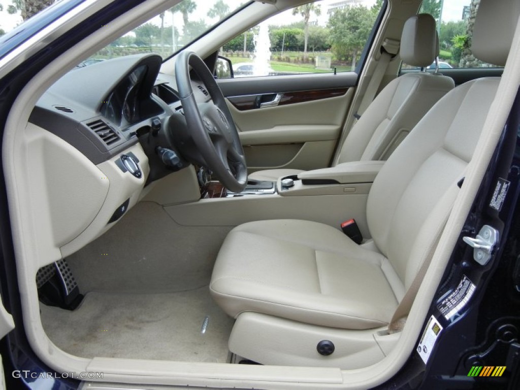 Almond/Mocha Interior 2010 Mercedes-Benz C 300 Sport Photo #65866683