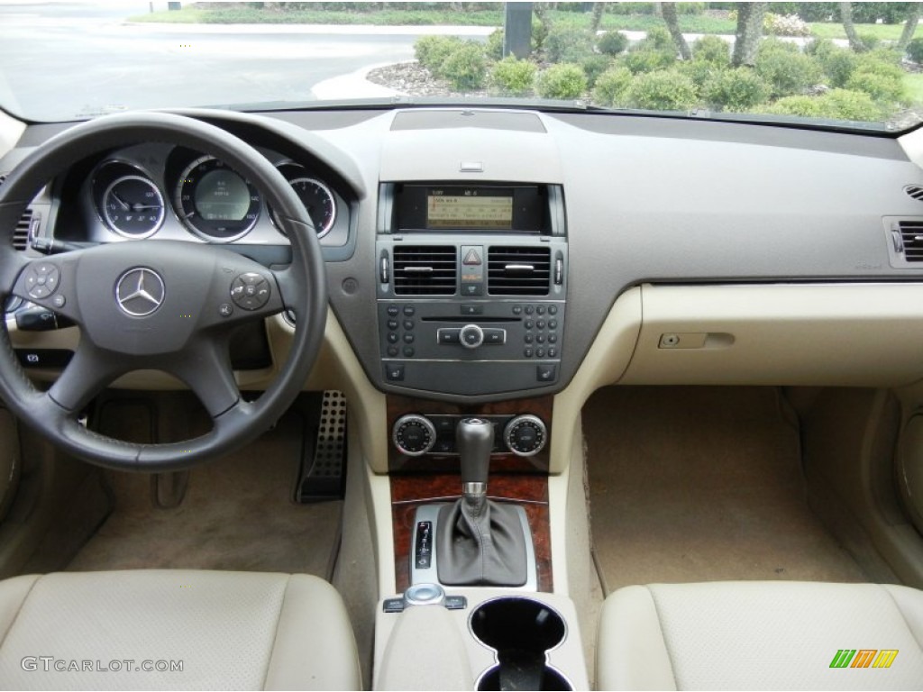 2010 Mercedes-Benz C 300 Sport Almond/Mocha Dashboard Photo #65866746