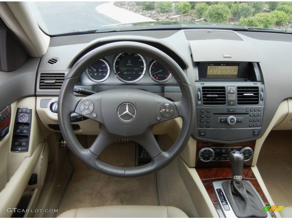 2010 Mercedes-Benz C 300 Sport Almond/Mocha Dashboard Photo #65866752