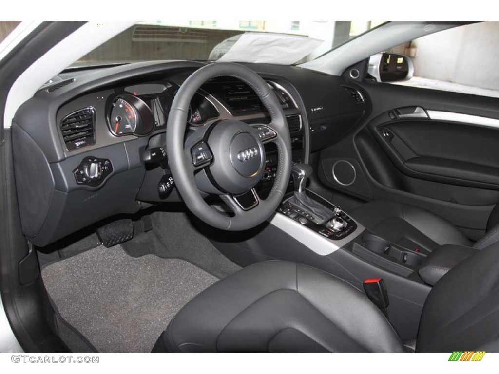Black Interior 2013 Audi A5 2.0T quattro Coupe Photo #65866998