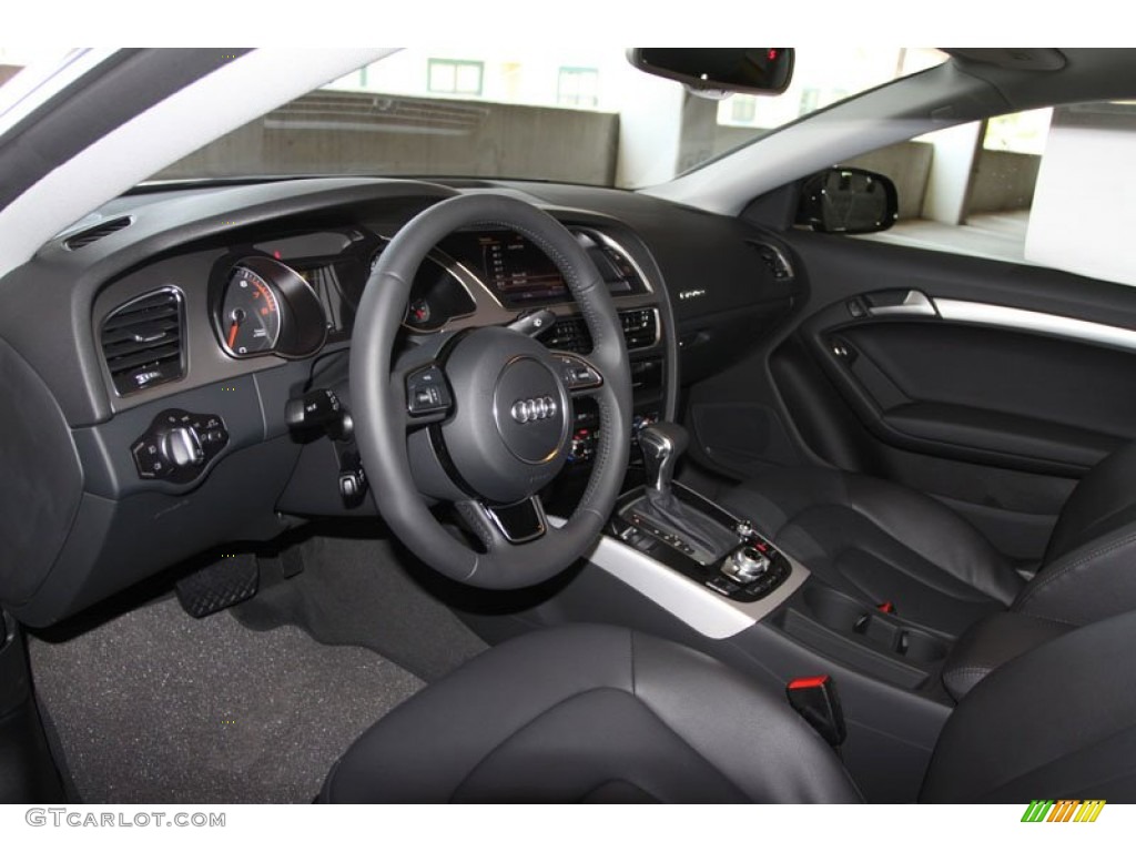 Black Interior 2013 Audi A5 2.0T quattro Coupe Photo #65867487