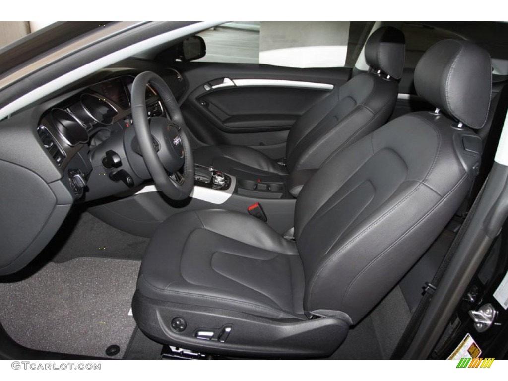 Black Interior 2013 Audi A5 2.0T quattro Coupe Photo #65867499