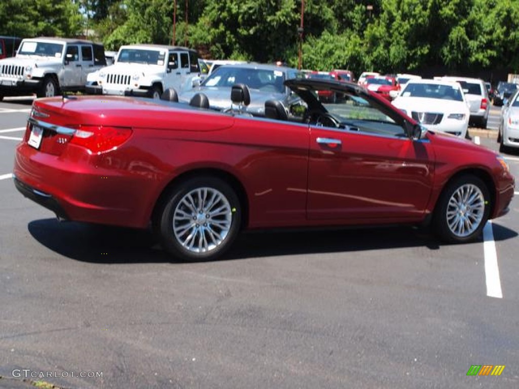 2012 200 Limited Convertible - Deep Cherry Red Crystal Pearl Coat / Black/Pearl photo #3