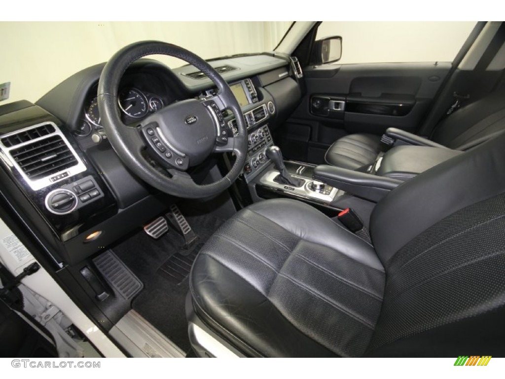 Jet Black Interior 2008 Land Rover Range Rover V8 Supercharged Photo #65868513