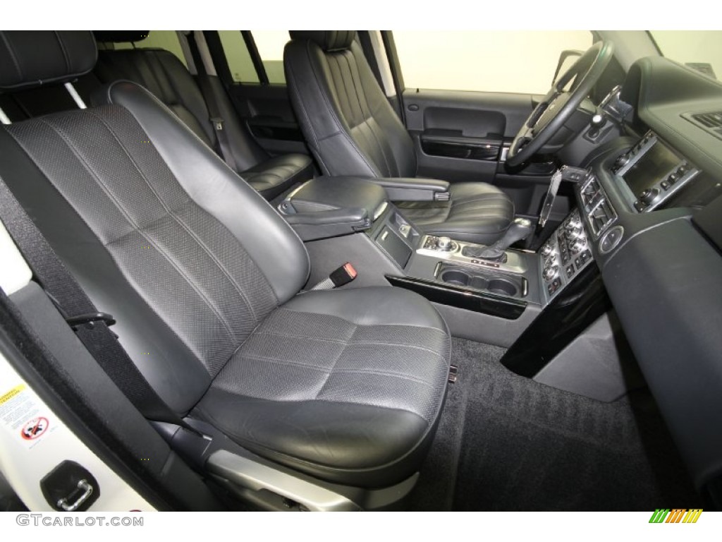 Jet Black Interior 2008 Land Rover Range Rover V8 Supercharged Photo #65868849