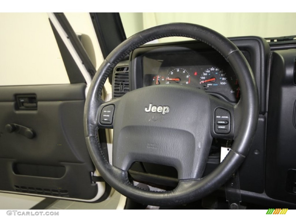 2004 Wrangler Rubicon 4x4 - Stone White / Dark Slate Gray photo #26