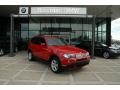 2007 Crimson Red BMW X3 3.0si  photo #2