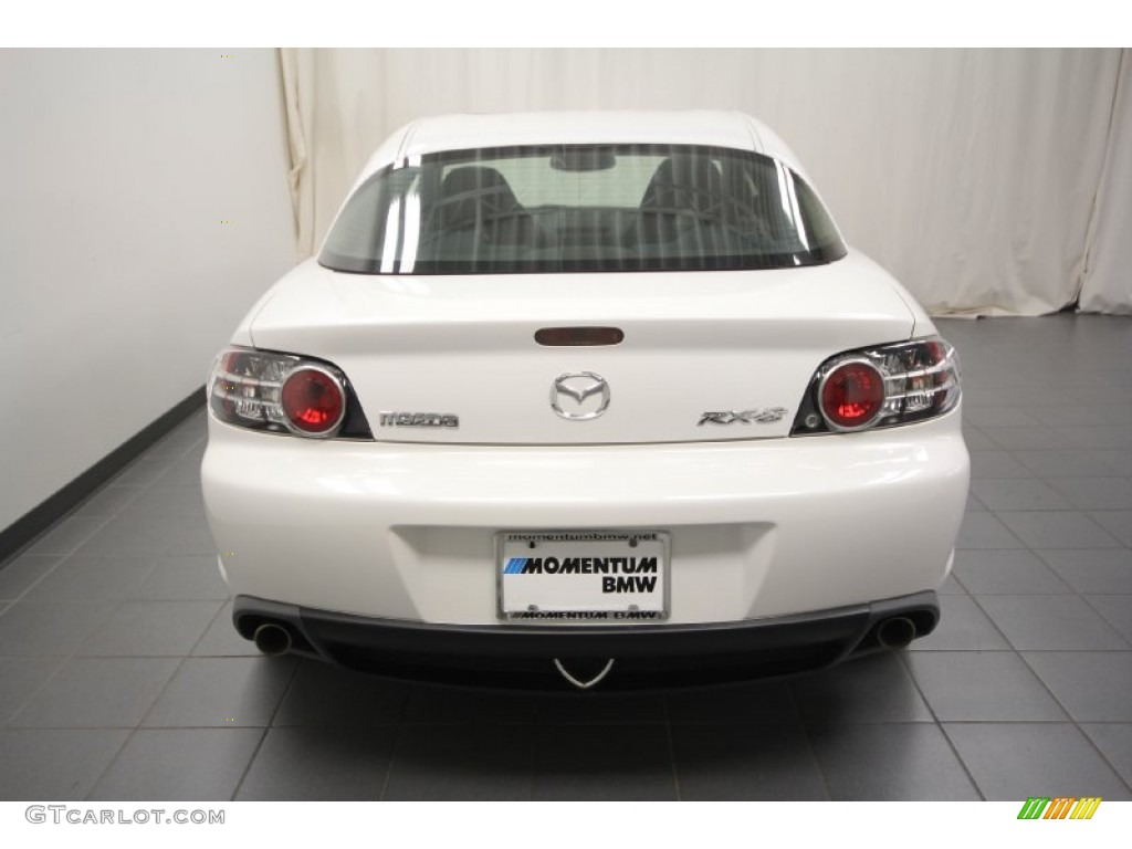 2005 RX-8  - Whitewater Pearl / Black/Chaparral photo #12