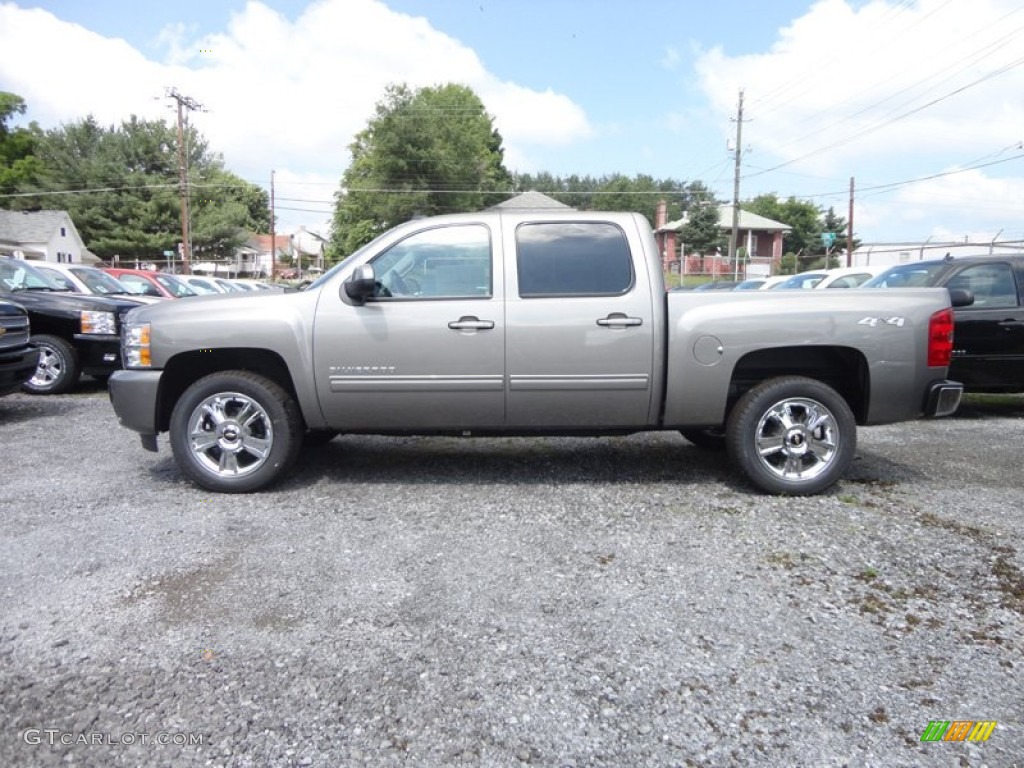 2012 Silverado 1500 LTZ Crew Cab 4x4 - Graystone Metallic / Light Titanium/Dark Titanium photo #1