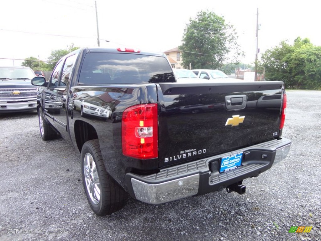 2012 Silverado 1500 LTZ Crew Cab 4x4 - Black / Ebony photo #3