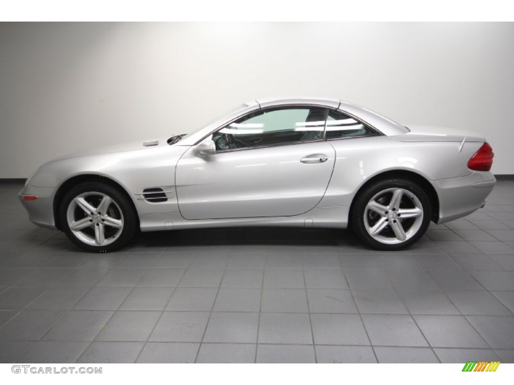 Brilliant Silver Metallic 2005 Mercedes-Benz SL 500 Roadster Exterior Photo #65872920
