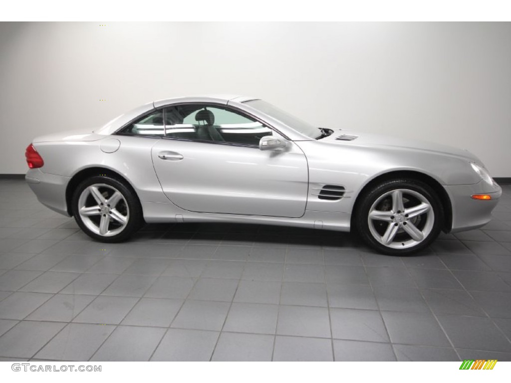 Brilliant Silver Metallic 2005 Mercedes-Benz SL 500 Roadster Exterior Photo #65872971