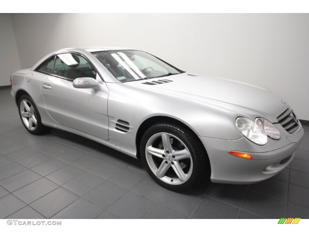 Brilliant Silver Metallic 2005 Mercedes-Benz SL 500 Roadster Exterior Photo #65872980