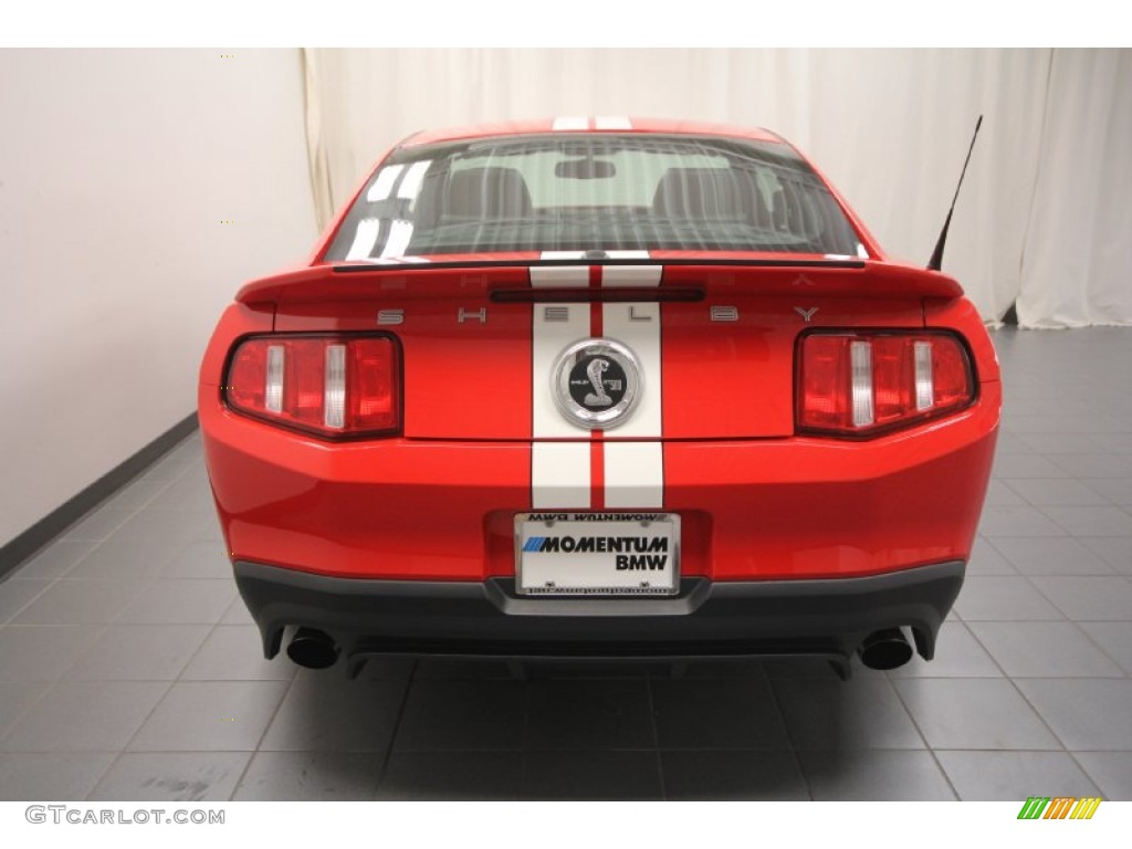 2011 Mustang Shelby GT500 SVT Performance Package Coupe - Race Red / Charcoal Black/White photo #14