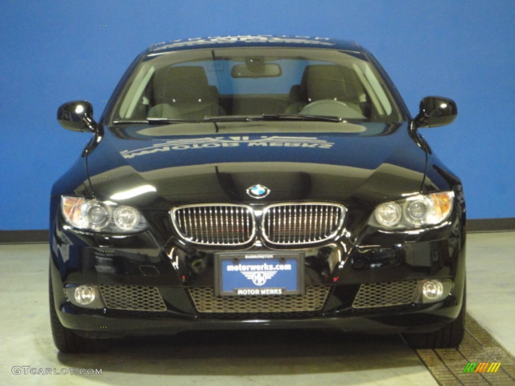 2010 3 Series 335i xDrive Coupe - Jet Black / Black Dakota Leather photo #2