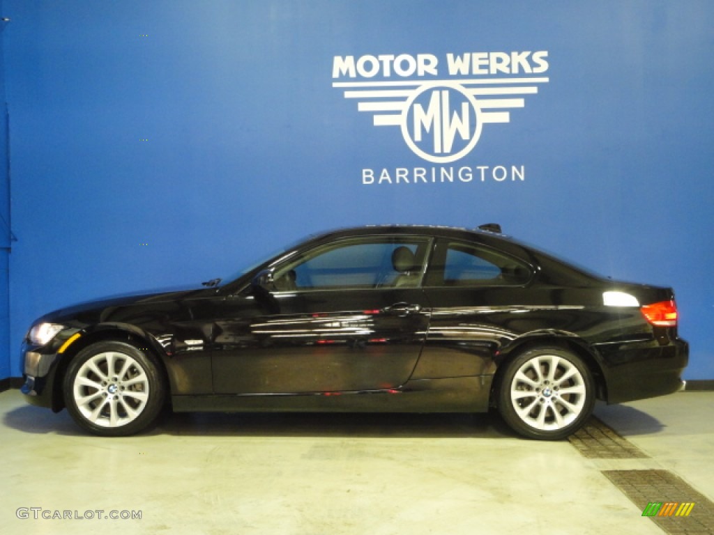 2010 3 Series 335i xDrive Coupe - Jet Black / Black Dakota Leather photo #5