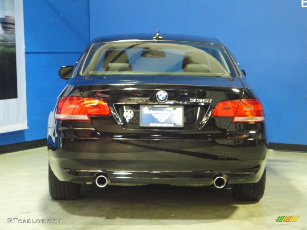 2010 3 Series 335i xDrive Coupe - Jet Black / Black Dakota Leather photo #7