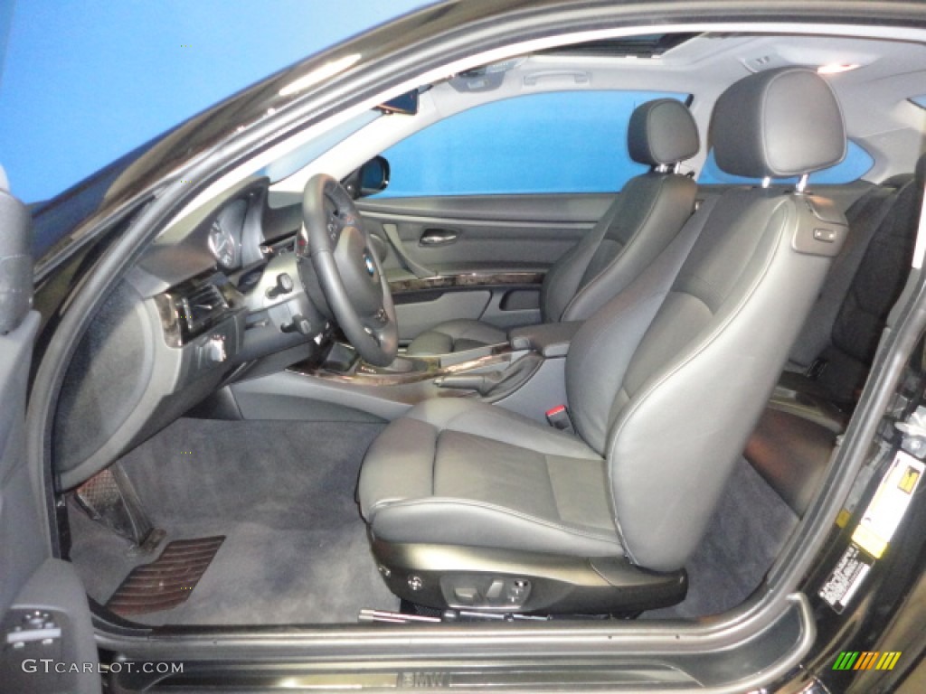 2010 3 Series 335i xDrive Coupe - Jet Black / Black Dakota Leather photo #13