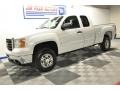 2008 Summit White GMC Sierra 2500HD SLE Extended Cab 4x4  photo #1