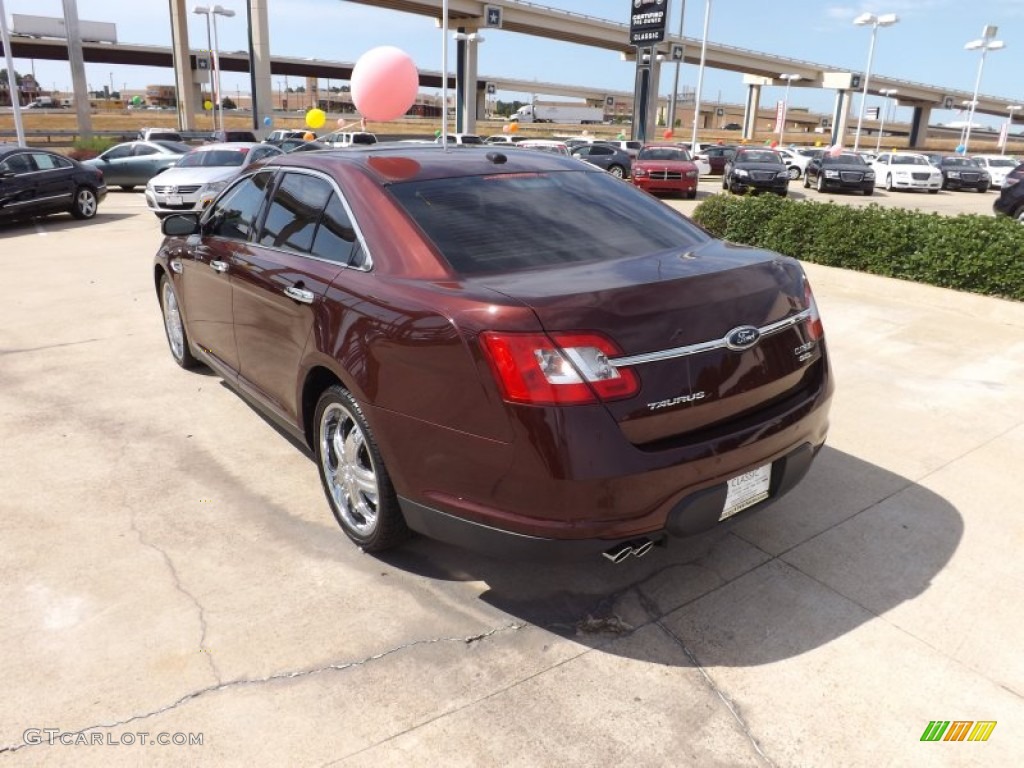 2010 Taurus SEL - Cinnamon Red Metallic / Light Stone photo #3