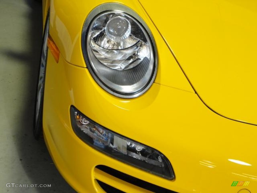 2008 911 Carrera Cabriolet - Speed Yellow / Cocoa Brown photo #5
