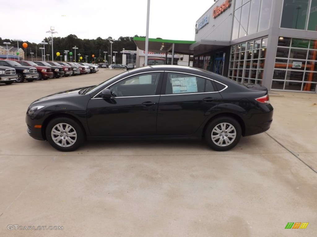 2013 MAZDA6 i Sport Sedan - Ebony Black / Black photo #2