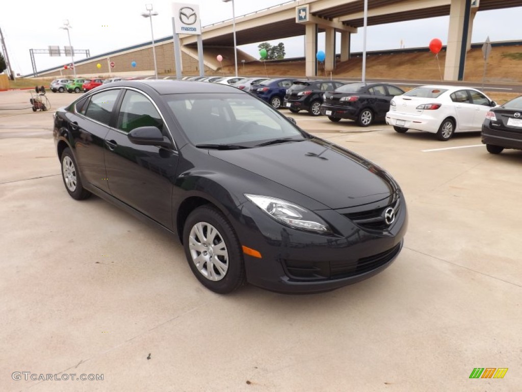 2013 MAZDA6 i Sport Sedan - Ebony Black / Black photo #7