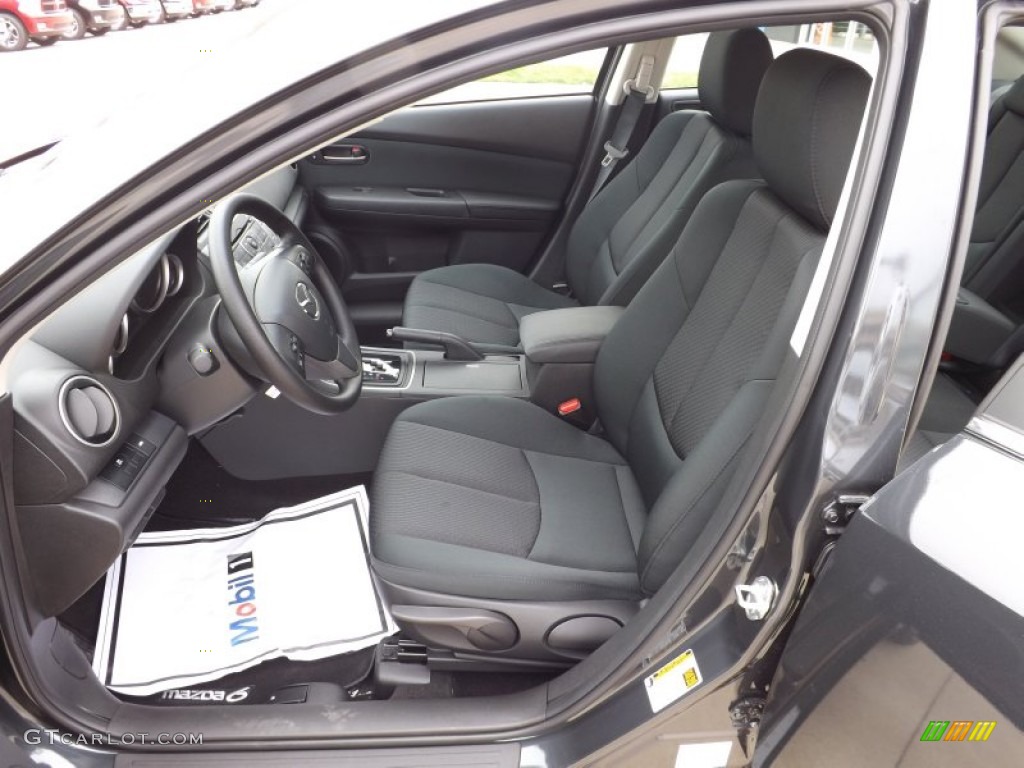 2013 MAZDA6 i Sport Sedan - Ebony Black / Black photo #12
