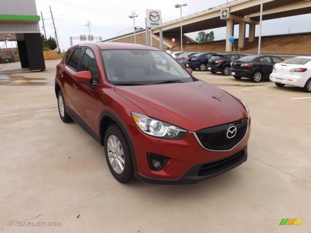 2013 CX-5 Touring - Zeal Red Mica / Sand photo #7