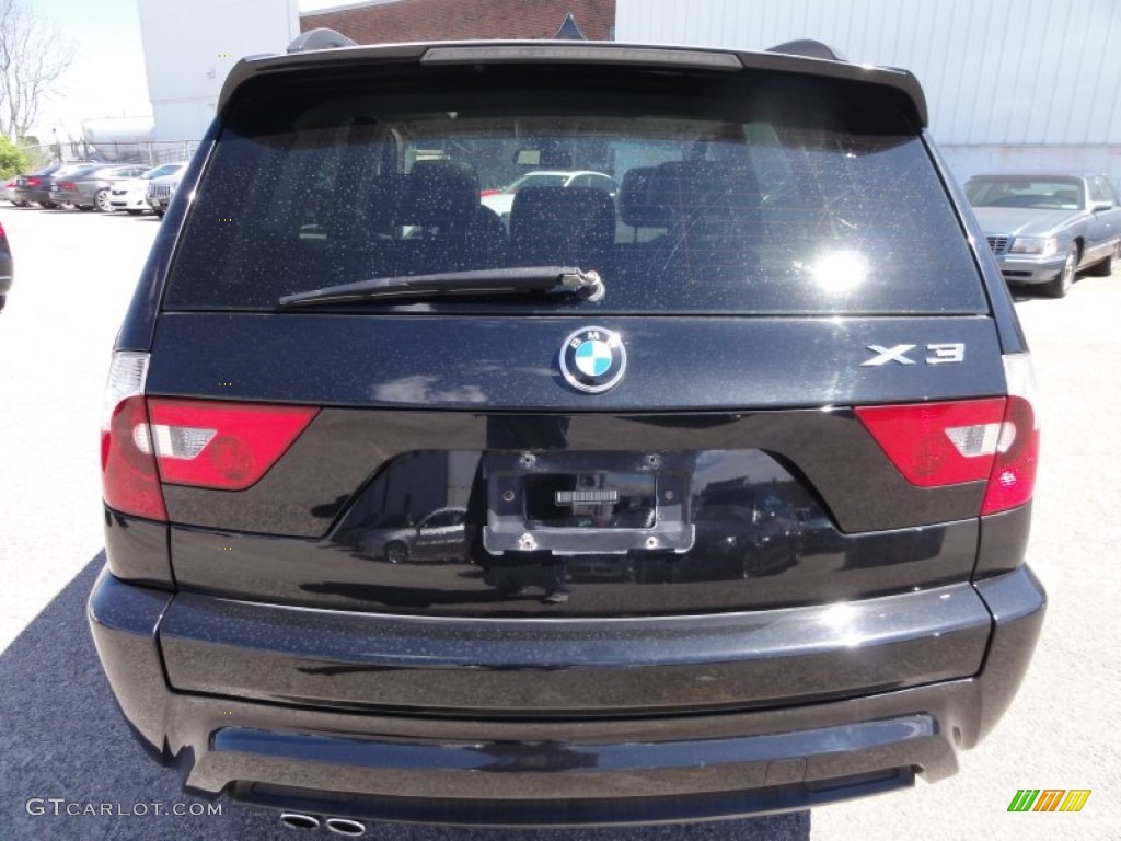 2006 X3 3.0i - Black Sapphire Metallic / Black photo #10