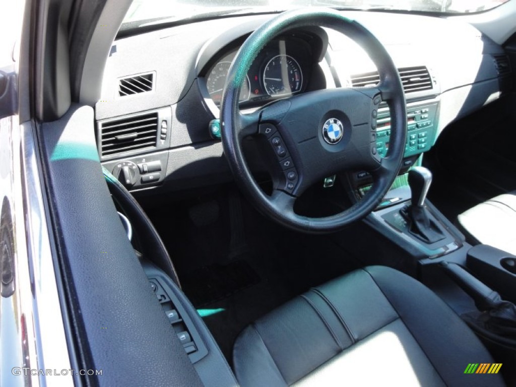 2006 X3 3.0i - Black Sapphire Metallic / Black photo #13