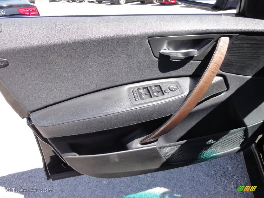 2006 X3 3.0i - Black Sapphire Metallic / Black photo #15