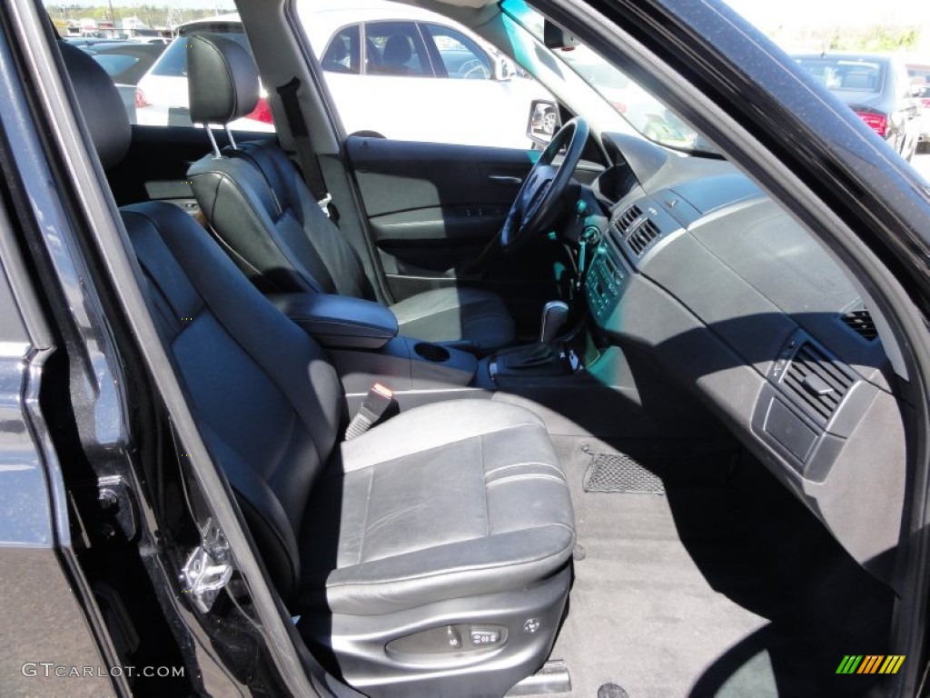 2006 X3 3.0i - Black Sapphire Metallic / Black photo #21