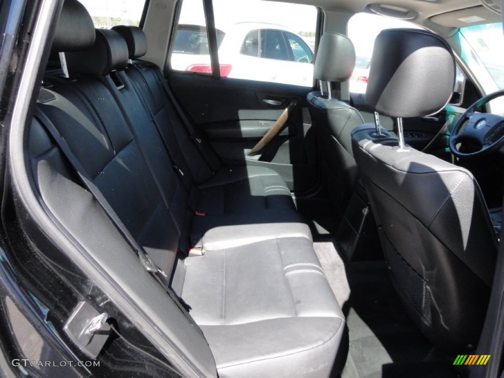 2006 X3 3.0i - Black Sapphire Metallic / Black photo #26