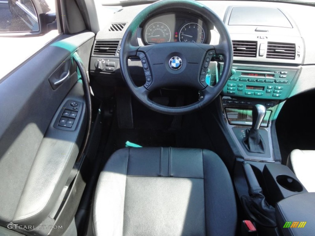 2006 X3 3.0i - Black Sapphire Metallic / Black photo #32