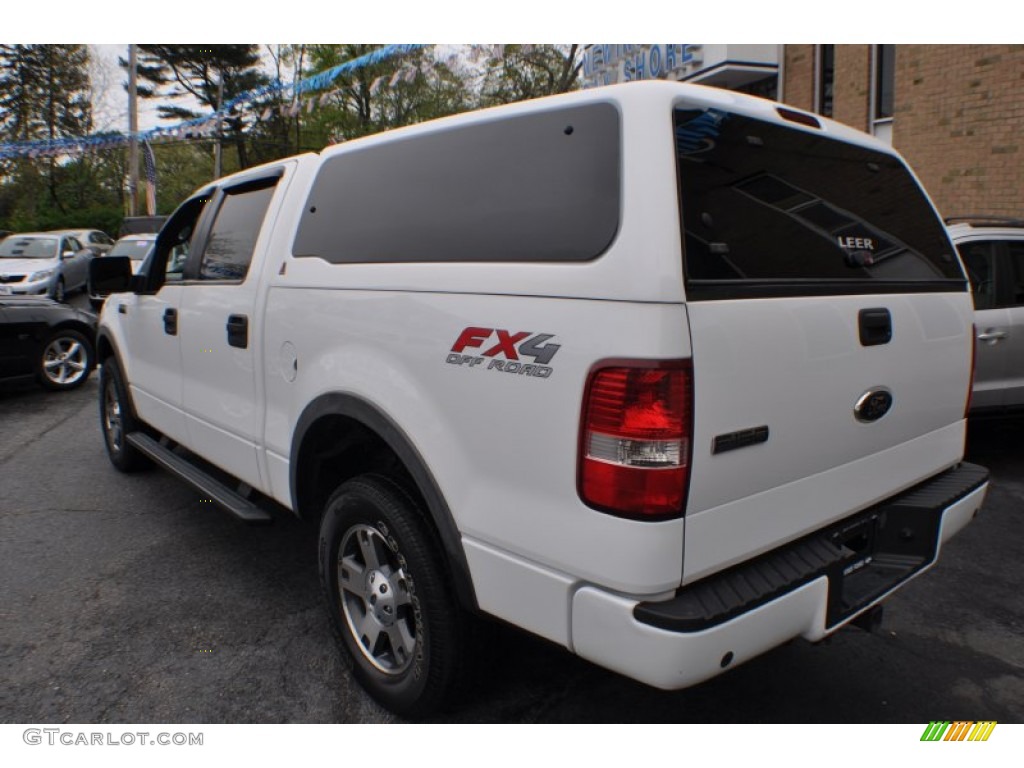 2006 F150 FX4 SuperCrew 4x4 - Oxford White / Black/Medium Flint photo #3