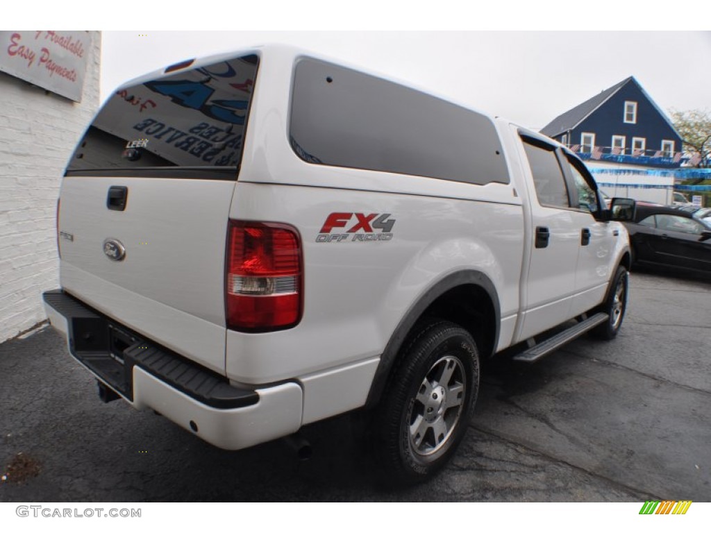 2006 F150 FX4 SuperCrew 4x4 - Oxford White / Black/Medium Flint photo #6