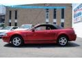 2002 Torch Red Ford Mustang V6 Convertible  photo #3
