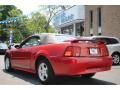 2002 Torch Red Ford Mustang V6 Convertible  photo #4