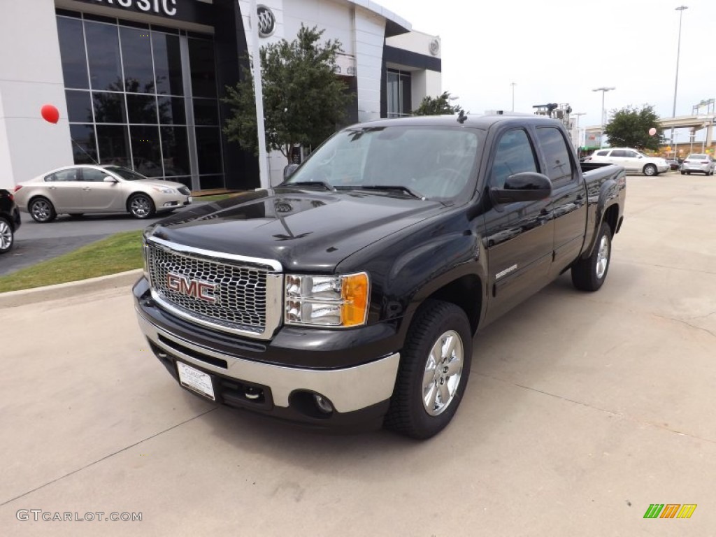 2012 Sierra 1500 SLT Crew Cab 4x4 - Onyx Black / Ebony photo #1