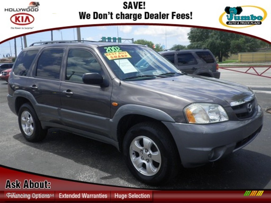2002 Tribute LX V6 - Dark Shadow Gray Metallic / Gray photo #1