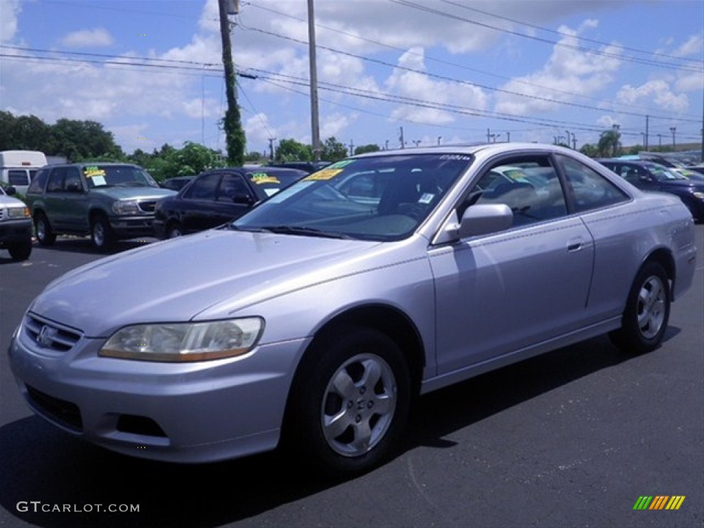 2001 Accord EX Coupe - Satin Silver Metallic / Black photo #5