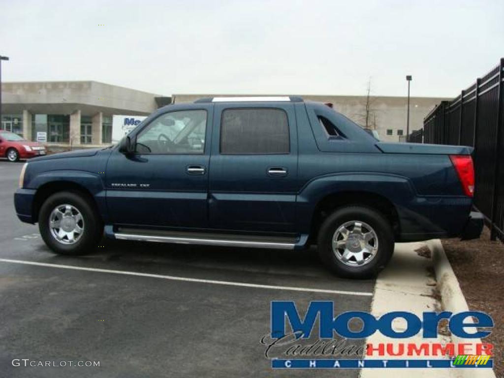 2005 Escalade EXT AWD - Rip Tide Blue / Shale photo #5