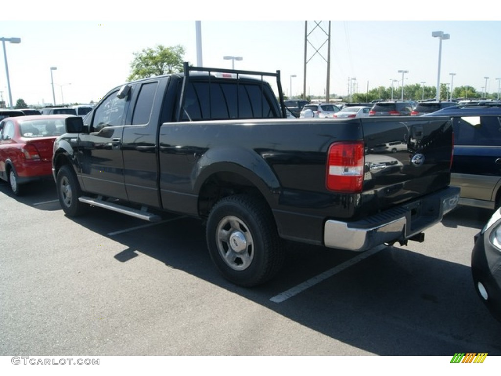 2006 F150 XL SuperCab 4x4 - Black / Medium/Dark Flint photo #3