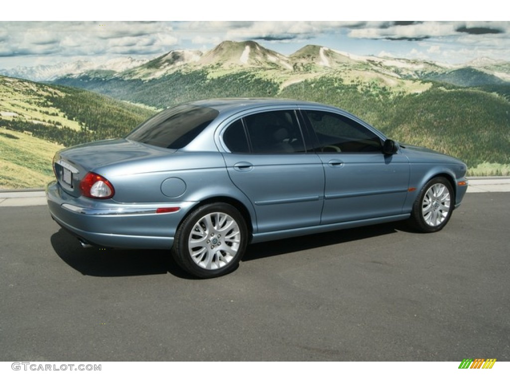 2003 X-Type 2.5 - Adriatic Blue Metallic / Sand photo #3