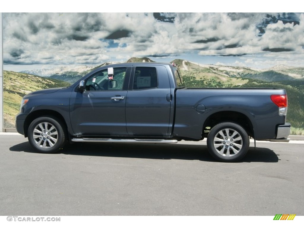 2008 Tundra Limited Double Cab 4x4 - Slate Gray Metallic / Graphite Gray photo #5