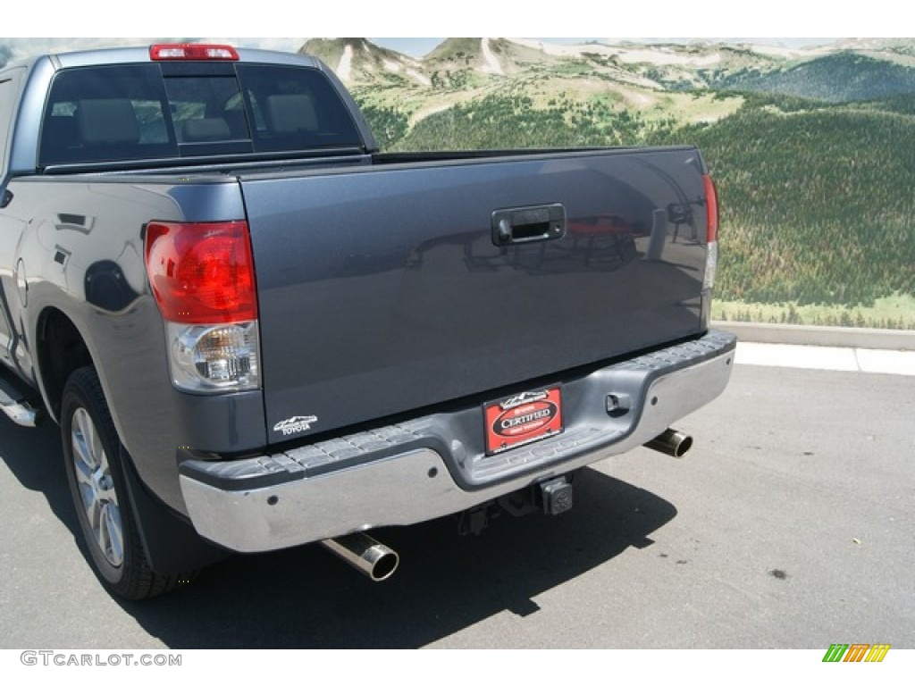 2008 Tundra Limited Double Cab 4x4 - Slate Gray Metallic / Graphite Gray photo #8