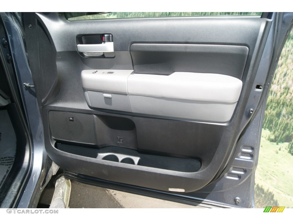 2008 Tundra Limited Double Cab 4x4 - Slate Gray Metallic / Graphite Gray photo #16