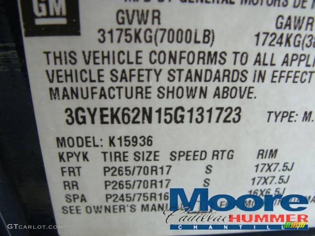 2005 Escalade EXT AWD - Rip Tide Blue / Shale photo #22