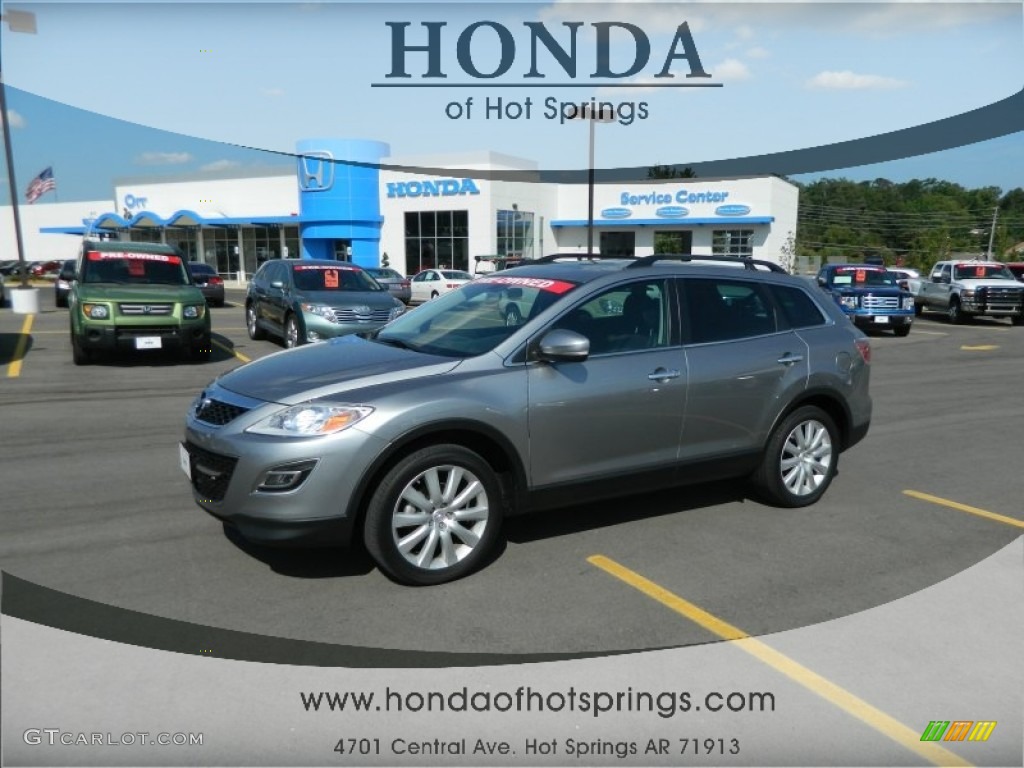 2010 CX-9 Grand Touring - Liquid Silver Metallic / Black photo #1